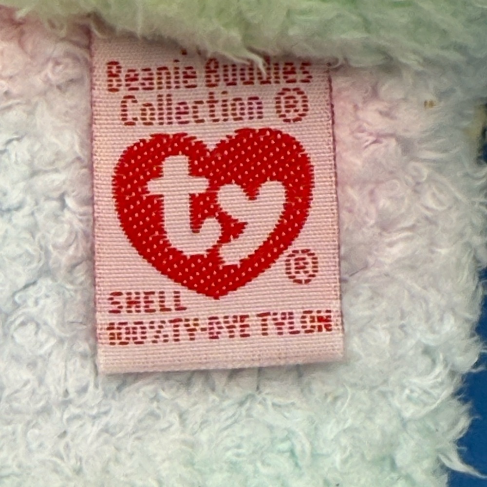 Ty Beanie Buddy Vintage 99’ Pastel Rainbow Teddy Bear Plush - Picture 3 of 6